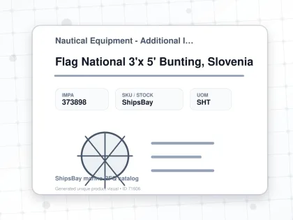 Flag National 3'x 5' Bunting, Slovenia - Nautical Equipment - Additional Items - IMPA 373898 - UOM SHT