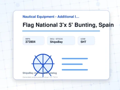 Flag National 3'x 5' Bunting, Spain - Nautical Equipment - Additional Items - IMPA 373904 - UOM SHT