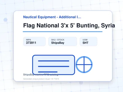 Flag National 3'x 5' Bunting, Syria - Nautical Equipment - Additional Items - IMPA 373911 - UOM SHT
