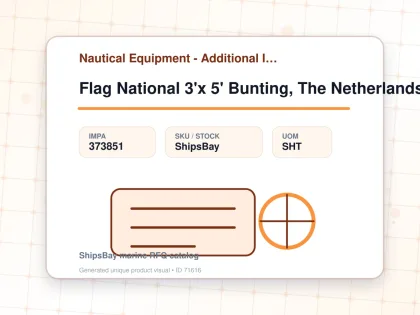 Flag National 3'x 5' Bunting, The Netherlands - Nautical Equipment - Additional Items - IMPA 373851 - UOM SHT