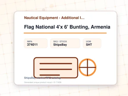 Flag National 4'x 6' Bunting, Armenia - Nautical Equipment - Additional Items - IMPA 374011 - UOM SHT
