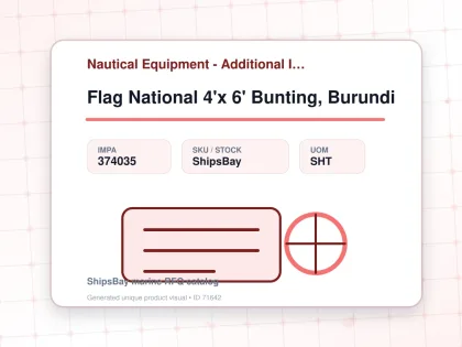 Flag National 4'x 6' Bunting, Burundi - Nautical Equipment - Additional Items - IMPA 374035 - UOM SHT