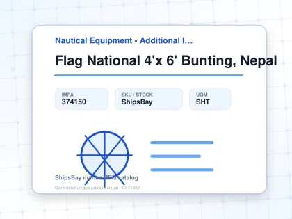 Flag National 4'x 6' Bunting, Nepal - Nautical Equipment - Additional Items - IMPA 374150 - UOM SHT