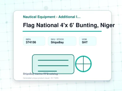 Flag National 4'x 6' Bunting, Niger - Nautical Equipment - Additional Items - IMPA 374156 - UOM SHT