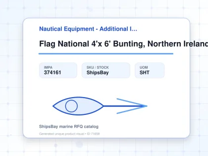 Flag National 4'x 6' Bunting, Northern Ireland - Nautical Equipment - Additional Items - IMPA 374161 - UOM SHT