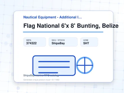 Flag National 6'x 8' Bunting, Belize - Nautical Equipment - Additional Items - IMPA 374322 - UOM SHT