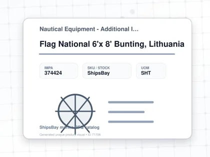 Flag National 6'x 8' Bunting, Lithuania - Nautical Equipment - Additional Items - IMPA 374424 - UOM SHT