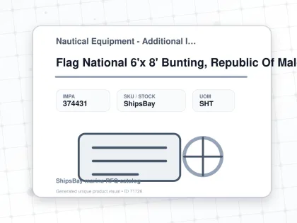 Flag National 6'x 8' Bunting, Republic Of Maldives - Nautical Equipment - Additional Items - IMPA 374431 - UOM SHT