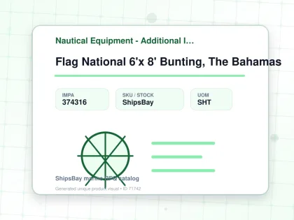 Flag National 6'x 8' Bunting, The Bahamas - Nautical Equipment - Additional Items - IMPA 374316 - UOM SHT