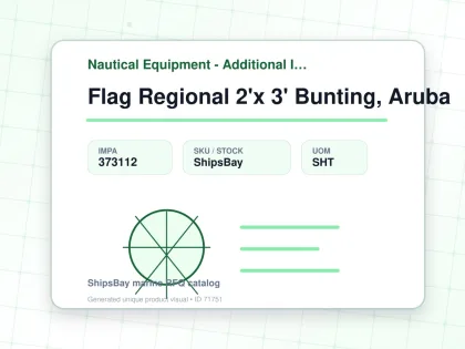 Flag Regional 2'x 3' Bunting, Aruba - Nautical Equipment - Additional Items - IMPA 373112 - UOM SHT