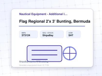 Flag Regional 2'x 3' Bunting, Bermuda - Nautical Equipment - Additional Items - IMPA 373124 - UOM SHT