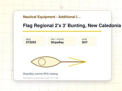 Flag Regional 2'x 3' Bunting, New Caledonia - Nautical Equipment - Additional Items - IMPA 373253 - UOM SHT