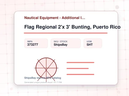 Flag Regional 2'x 3' Bunting, Puerto Rico - Nautical Equipment - Additional Items - IMPA 373277 - UOM SHT