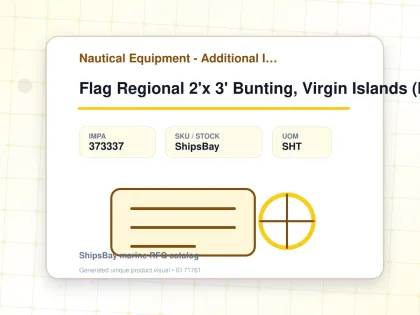 Flag Regional 2'x 3' Bunting, Virgin Islands (british) - Nautical Equipment - Additional Items - IMPA 373337 - UOM SHT
