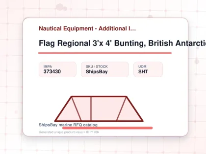 Flag Regional 3'x 4' Bunting, British Antarctic Territory - Nautical Equipment - Additional Items - IMPA 373430 - UOM SHT