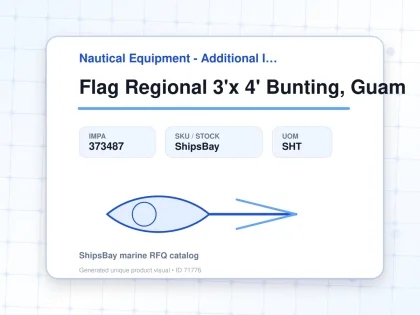 Flag Regional 3'x 4' Bunting, Guam - Nautical Equipment - Additional Items - IMPA 373487 - UOM SHT
