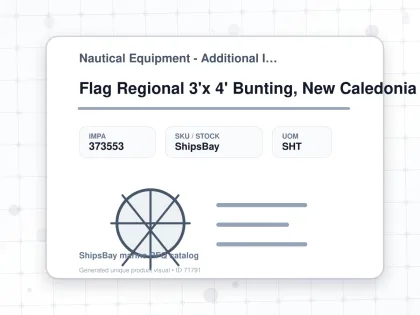Flag Regional 3'x 4' Bunting, New Caledonia - Nautical Equipment - Additional Items - IMPA 373553 - UOM SHT