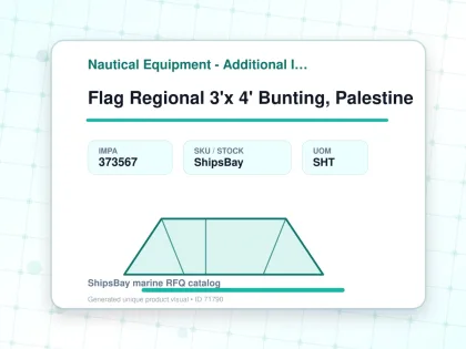 Flag Regional 3'x 4' Bunting, Palestine - Nautical Equipment - Additional Items - IMPA 373567 - UOM SHT