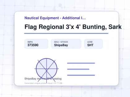 Flag Regional 3'x 4' Bunting, Sark - Nautical Equipment - Additional Items - IMPA 373590 - UOM SHT