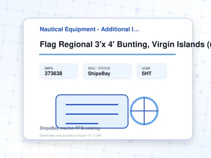 Flag Regional 3'x 4' Bunting, Virgin Islands (u.s.a.) - Nautical Equipment - Additional Items - IMPA 373638 - UOM SHT