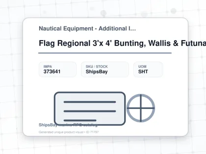 Flag Regional 3'x 4' Bunting, Wallis & Futuna - Nautical Equipment - Additional Items - IMPA 373641 - UOM SHT