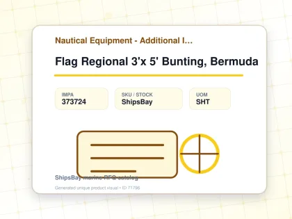 Flag Regional 3'x 5' Bunting, Bermuda - Nautical Equipment - Additional Items - IMPA 373724 - UOM SHT