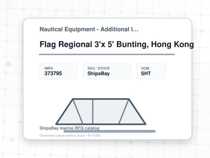 Flag Regional 3'x 5' Bunting, Hong Kong - Nautical Equipment - Additional Items - IMPA 373795 - UOM SHT
