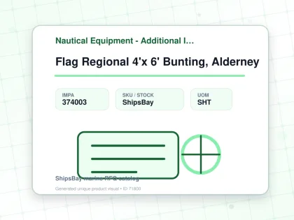 Flag Regional 4'x 6' Bunting, Alderney - Nautical Equipment - Additional Items - IMPA 374003 - UOM SHT