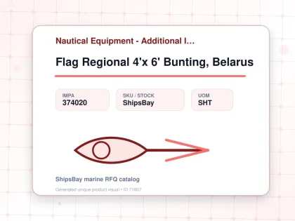 Flag Regional 4'x 6' Bunting, Belarus - Nautical Equipment - Additional Items - IMPA 374020 - UOM SHT