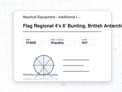 Flag Regional 4'x 6' Bunting, British Antarctic Territory - Nautical Equipment - Additional Items - IMPA 374030 - UOM SHT