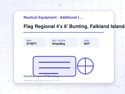 Flag Regional 4'x 6' Bunting, Falkland Islands - Nautical Equipment - Additional Items - IMPA 374071 - UOM SHT