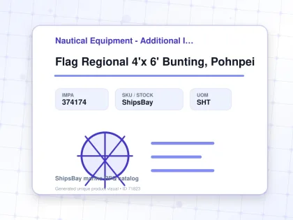 Flag Regional 4'x 6' Bunting, Pohnpei - Nautical Equipment - Additional Items - IMPA 374174 - UOM SHT