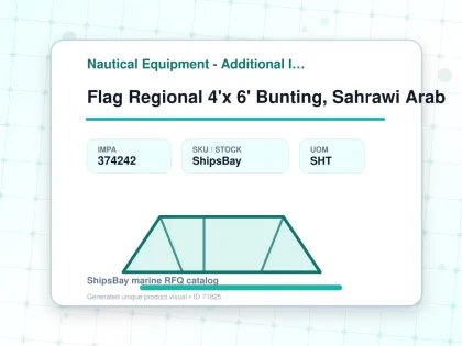 Flag Regional 4'x 6' Bunting, Sahrawi Arab - Nautical Equipment - Additional Items - IMPA 374242 - UOM SHT