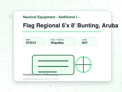 Flag Regional 6'x 8' Bunting, Aruba - Nautical Equipment - Additional Items - IMPA 374312 - UOM SHT