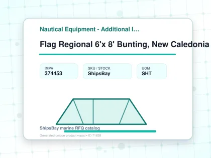 Flag Regional 6'x 8' Bunting, New Caledonia - Nautical Equipment - Additional Items - IMPA 374453 - UOM SHT