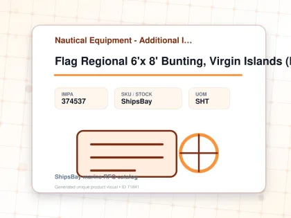 Flag Regional 6'x 8' Bunting, Virgin Islands (british) - Nautical Equipment - Additional Items - IMPA 374537 - UOM SHT