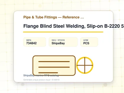 Flange Blind Steel Welding, Slip-on B-2220 5kg-15mm - Pipe & Tube Fittings — Reference (IMPA) - IMPA 734842 - UOM PCS
