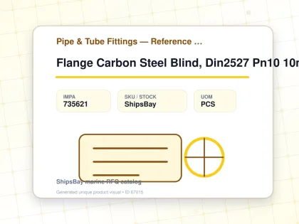 Flange Carbon Steel Blind, Din2527 Pn10 10mm - Pipe & Tube Fittings — Reference (IMPA) - IMPA 735621 - UOM PCS
