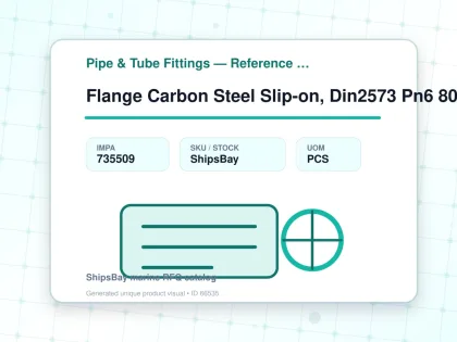 Flange Carbon Steel Slip-on, Din2573 Pn6 80mm - Pipe & Tube Fittings — Reference (IMPA) - IMPA 735509 - UOM PCS