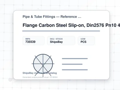 Flange Carbon Steel Slip-on, Din2576 Pn10 450mm - Pipe & Tube Fittings — Reference (IMPA) - IMPA 735539 - UOM PCS