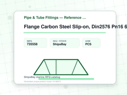 Flange Carbon Steel Slip-on, Din2576 Pn16 65mm - Pipe & Tube Fittings — Reference (IMPA) - IMPA 735558 - UOM PCS