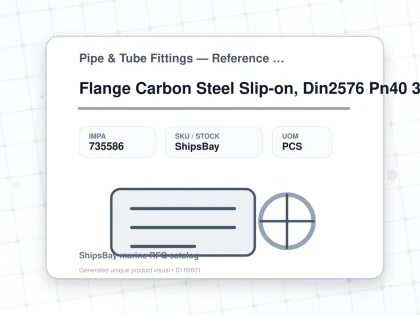 Flange Carbon Steel Slip-on, Din2576 Pn40 300mm - Pipe & Tube Fittings — Reference (IMPA) - IMPA 735586 - UOM PCS