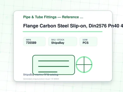 Flange Carbon Steel Slip-on, Din2576 Pn40 450mm - Pipe & Tube Fittings — Reference (IMPA) - IMPA 735589 - UOM PCS