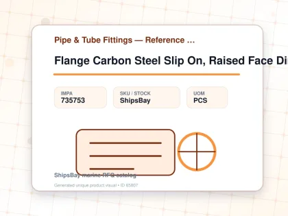 Flange Carbon Steel Slip On, Raised Face Din86029 Pn10 20mm - Pipe & Tube Fittings — Reference (IMPA) - IMPA 735753 - UOM PCS