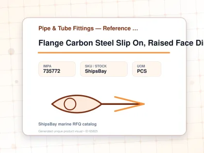 Flange Carbon Steel Slip On, Raised Face Din86030 Pn16 15mm - Pipe & Tube Fittings — Reference (IMPA) - IMPA 735772 - UOM PCS