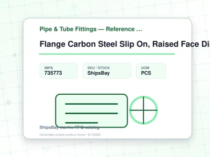 Flange Carbon Steel Slip On, Raised Face Din86030 Pn16 20mm - Pipe & Tube Fittings — Reference (IMPA) - IMPA 735773 - UOM PCS