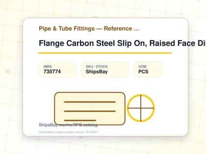 Flange Carbon Steel Slip On, Raised Face Din86030 Pn16 25mm - Pipe & Tube Fittings — Reference (IMPA) - IMPA 735774 - UOM PCS