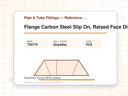 Flange Carbon Steel Slip On, Raised Face Din86030 Pn16 32mm - Pipe & Tube Fittings — Reference (IMPA) - IMPA 735775 - UOM PCS