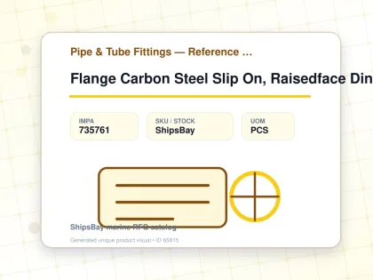 Flange Carbon Steel Slip On, Raisedface Din86029 Pn10 125mm - Pipe & Tube Fittings — Reference (IMPA) - IMPA 735761 - UOM PCS