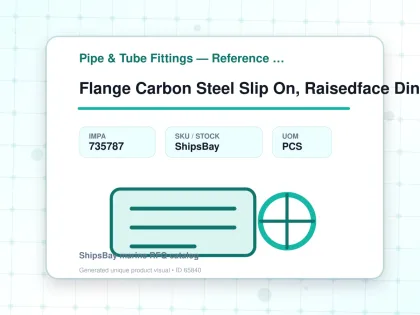 Flange Carbon Steel Slip On, Raisedface Din86030 Pn16 350mm - Pipe & Tube Fittings — Reference (IMPA) - IMPA 735787 - UOM PCS